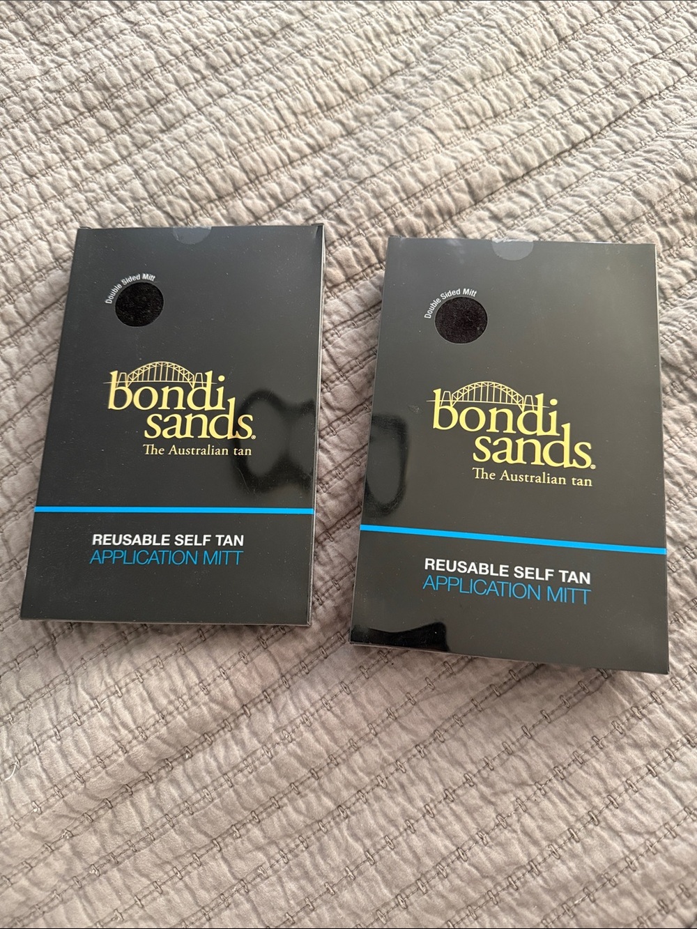 Self tan application mitt boxes
